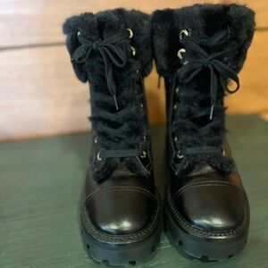 Women's Black Fur-Lined Boots brand new, never worn.